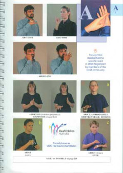 Sample image for Dictionary of Auslan: with Regional Sign Variations