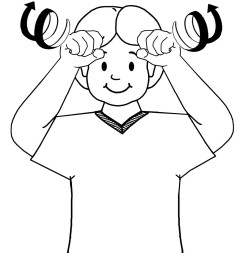 Sign for curly horns