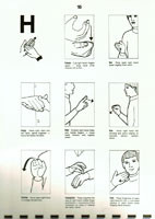 Sample image for Emergency signing dictionary for communicating with the deaf