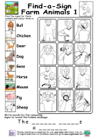 Resource Find-A-Sign - Farm Animals 1