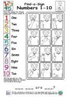 Cover image for Find-A-Sign - Numbers 1 to 10