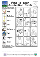 Resource Find-A-Sign - Australian Birds