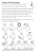 Resource Auslan Pointing Signs