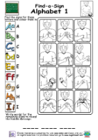 Resource Find-A-Sign - Alphabet 1