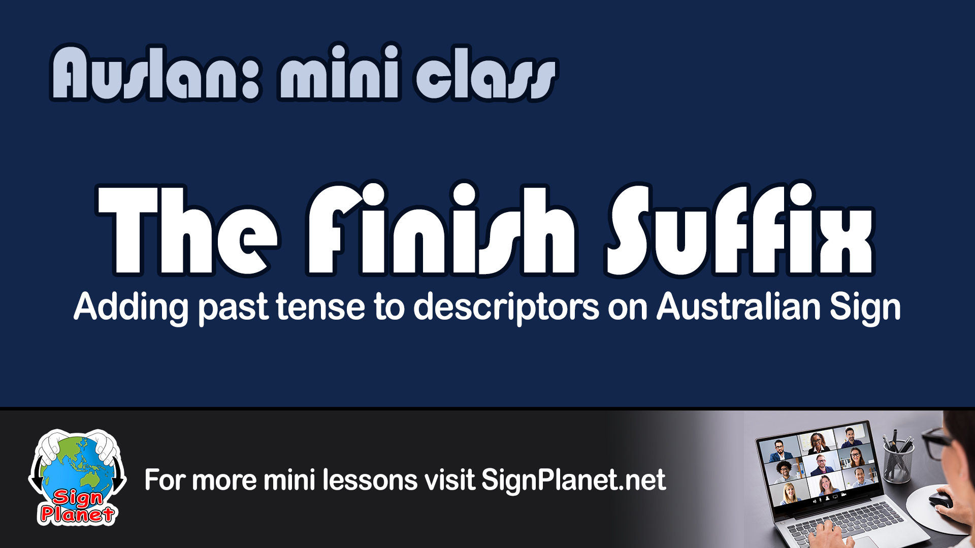 Cover image for Mini Lesson-Finish Suffix for past tense