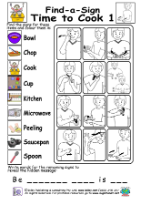 Cover image for Find-A-Sign - Time to Cook 1