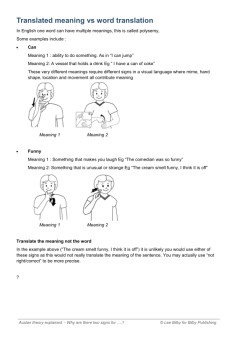 Cover image for Auslan theory: why are there 2 signs for