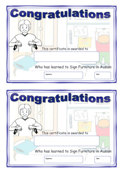 Cover image for Certificate Furniture Signs