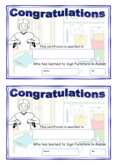 Cover image for Certificate Furniture Signs