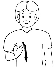 Alternative sign for ill