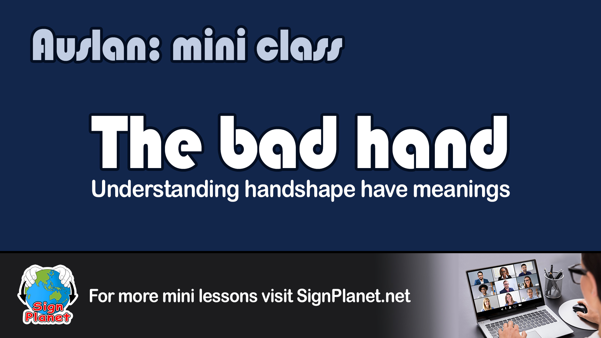 Cover image for Mini Lesson- Bad Handshape