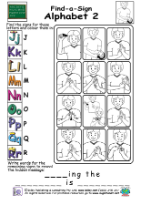 Resource Find-A-Sign - Alphabet 2