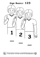 Cover image for Sign Basics: 1, 2, 3