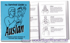 Sample image for Survival Guide to Auslan - A beginners pocket dictionary of Australian Sign Language