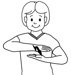 Sign for sandwich